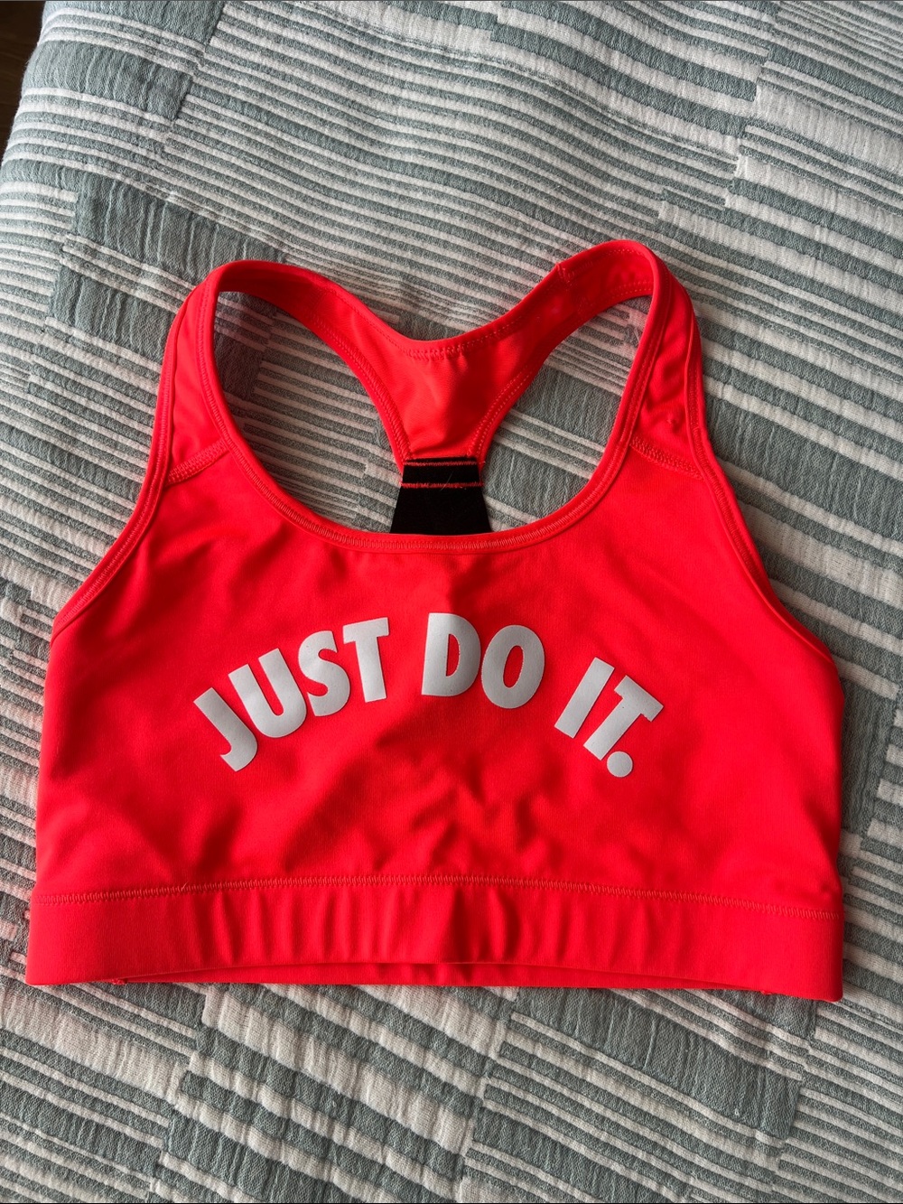 NWOT Nike SPORTS BRA Just Do It.Racerback